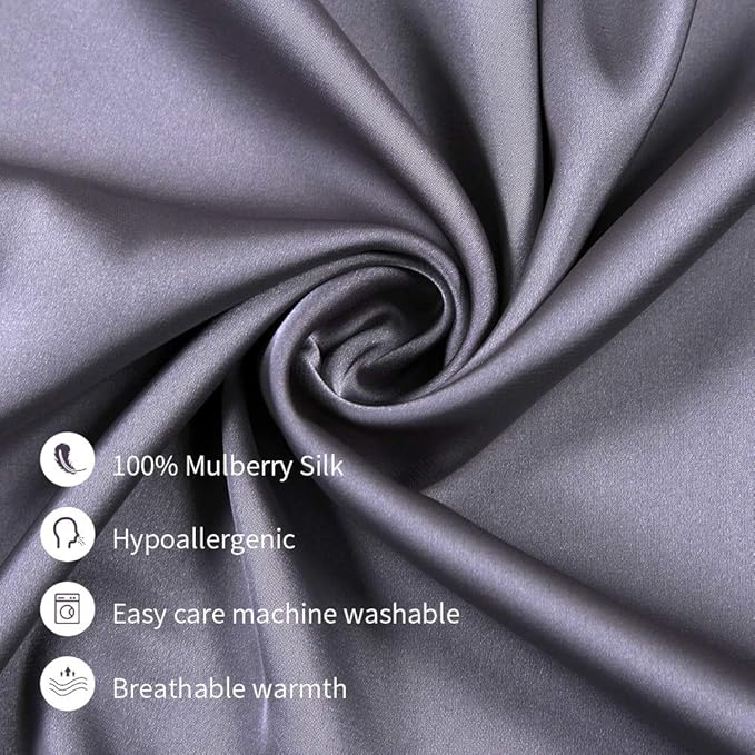 Jocoku 100% Mulberry Silk Pillowcases Set of 2 - Image 3