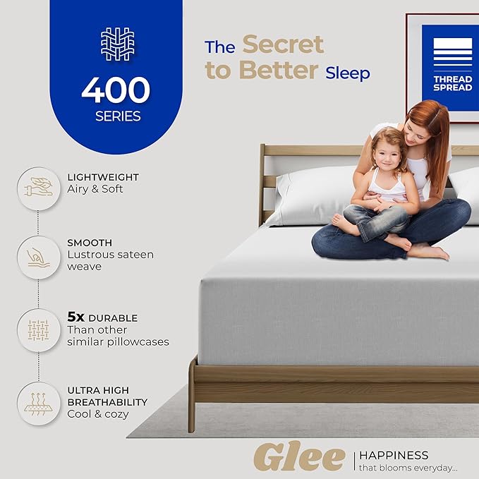 Thread Spread 100% Cotton King Size Pillow Cases Set of 2 - Image 2