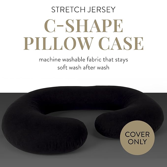 Betty Dain Stretch Jersey Pregnancy/Maternity Pillowcase C-Shape Compatible - Image 2