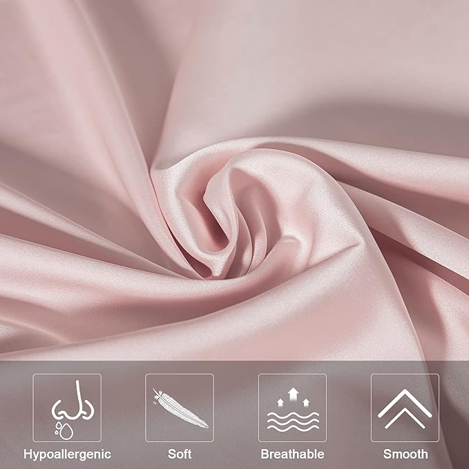 Mulberry Silk Pillowcase for Hair and Skin, King Size Cooling Silk Pillow Case - Image 3