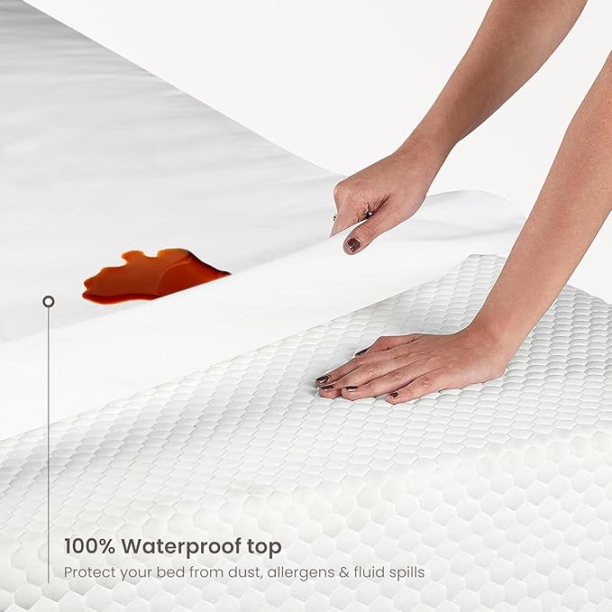 Bioweaves Organic Cotton Jersey Waterproof Crib Mattress Protector | 28" x 52" - Image 4