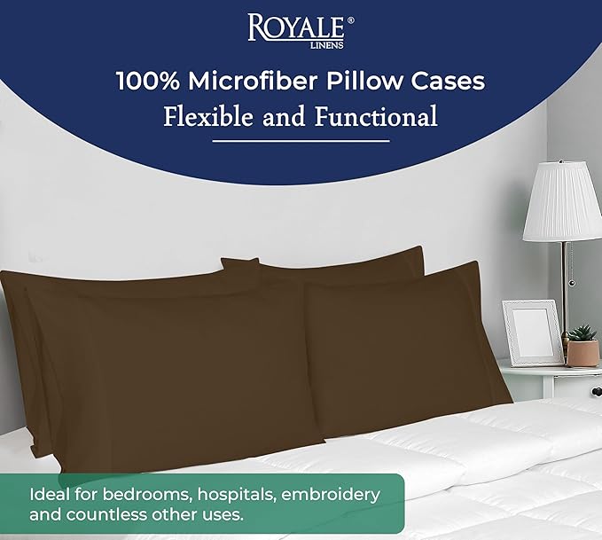 Royale Linens Queen Pillowcase Set of 2 - Image 6
