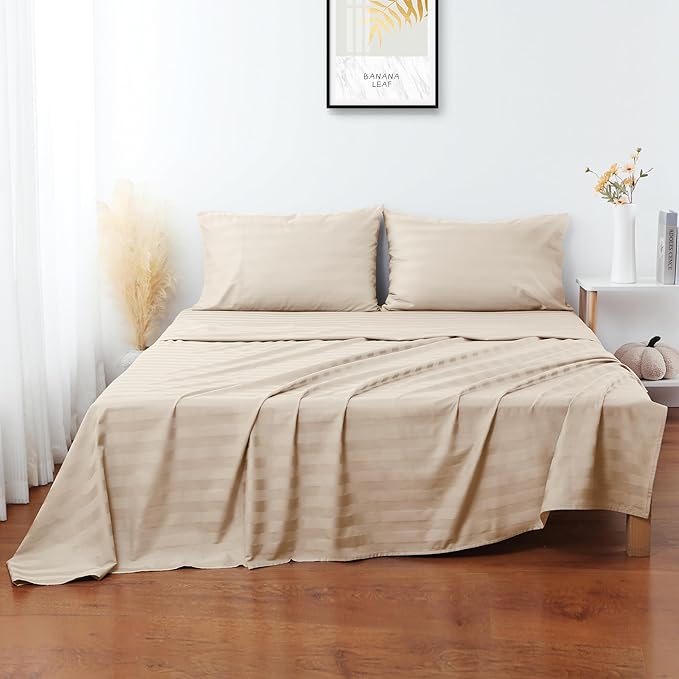Flat Sheet Only 2 Pack, Full Size 400 Thread Count 100% Egyptian Cotton Flat - Image 4