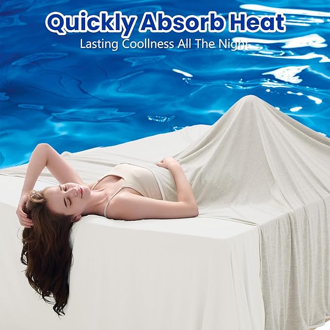 Topcee Cooling Blanket for Night Sweats Absorbs Heat to Keep Adults, Children - Image 2
