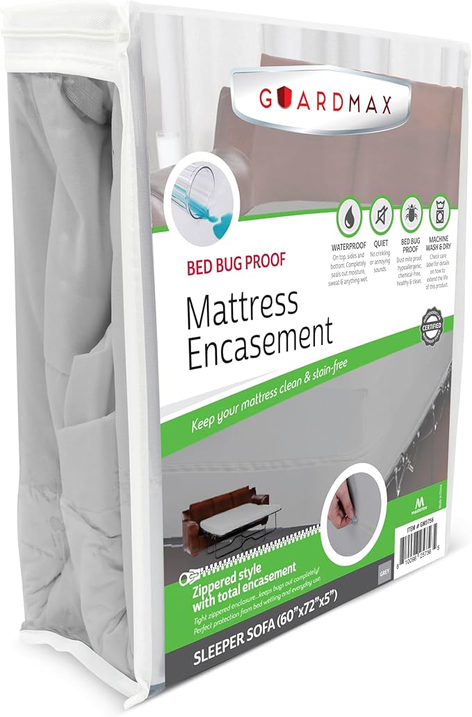 Guardmax Jersey Knitted Sleeper Sofa Zippered Mattress Encasement by Guardmax