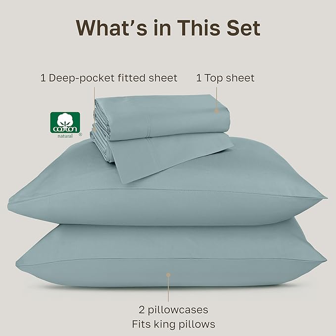 California Design Den Luxury King Size Sheets Set - Image 4