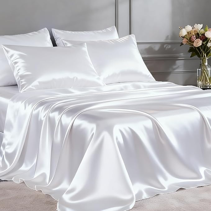 FreshCulture Satin Sheets Twin XL Bed Set by FreshCulture