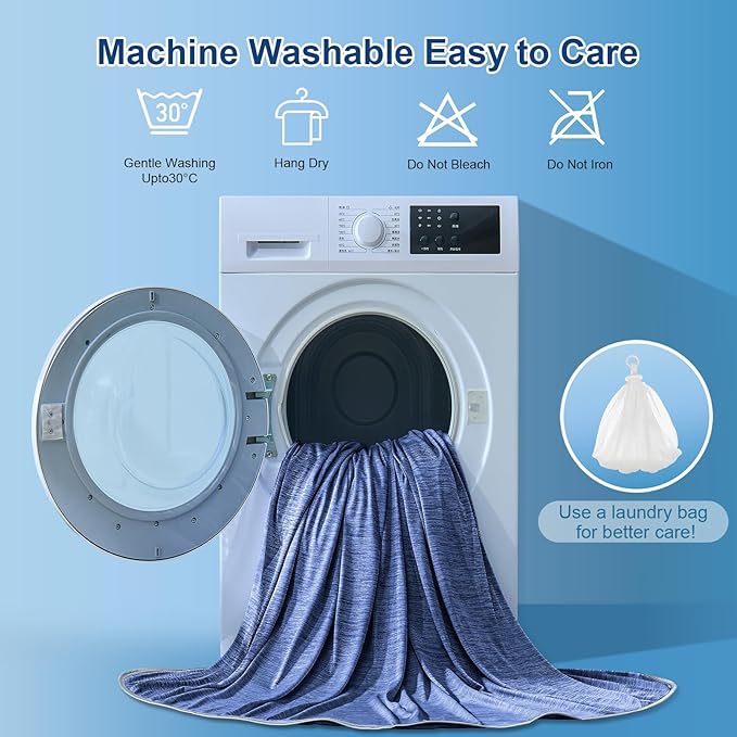 KMUSET Cooling Blanket Full Size（80"x90", Double Sided Summer Cooling Blankets - Image 7