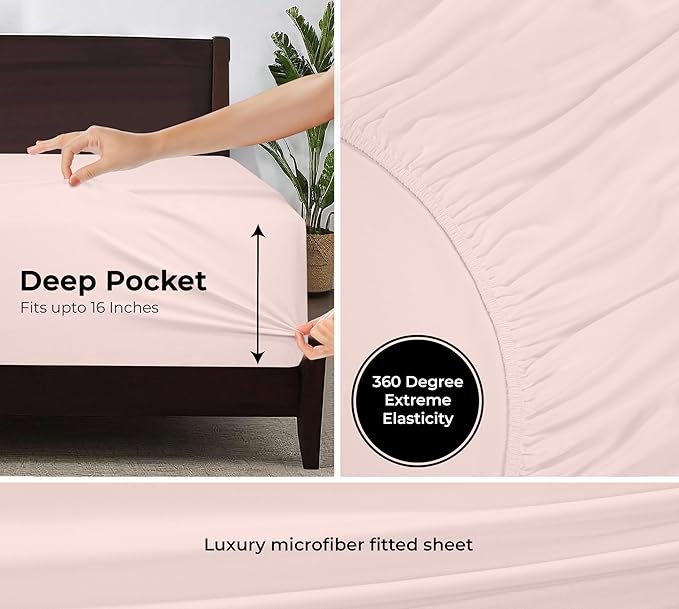 Royale Linens Fitted Sheet California King - Image 3