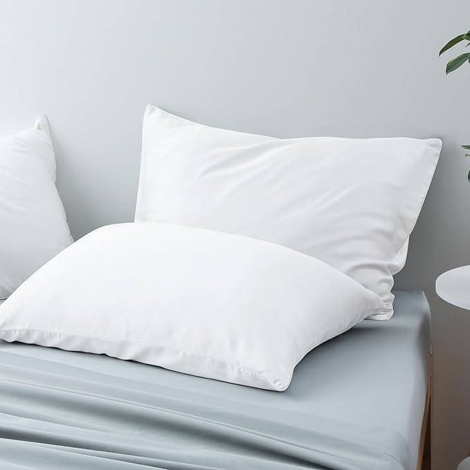 4-Pack Bamboo Viscose Zippered Pillow Cases Standard Size, 400 Thread Count - Image 7