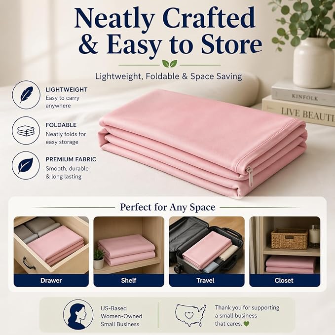 evoLive 100% Rayon Derived from Bamboo Cooling Breathable Body Pillow - Image 9