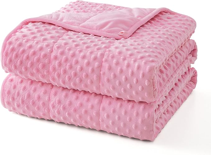 Topcee Weighted Blanket for Adults, Minky Dots Heavy Blanket for 140-160lbs by Topcee%E2%80%94ForYourGoodSleep