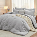 MUXHOMO 5 Pieces Twin XL Comforter Set, Soft Bed in a Bag Twin XL Size by MUXHOMO