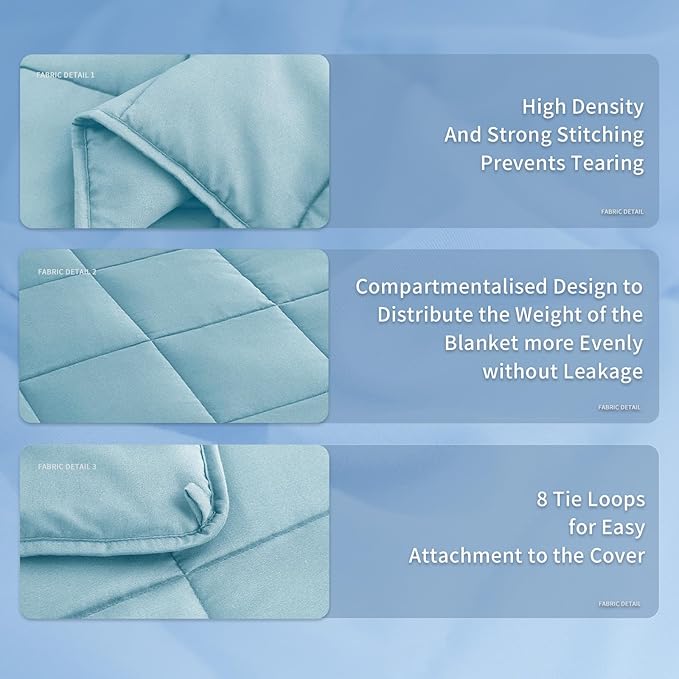 Topcee Weighted Blanket for Adults Twin Size Soft Cooling Heavy Blanket Sleeping - Image 5