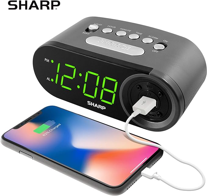 Sharp Digital Easy to Read Alarm Clock - Image 2