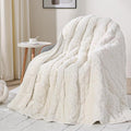 Weighted Blanket for Adults Twin Size 15 lbs, Classy Soft Jacquard Sherpa by Home