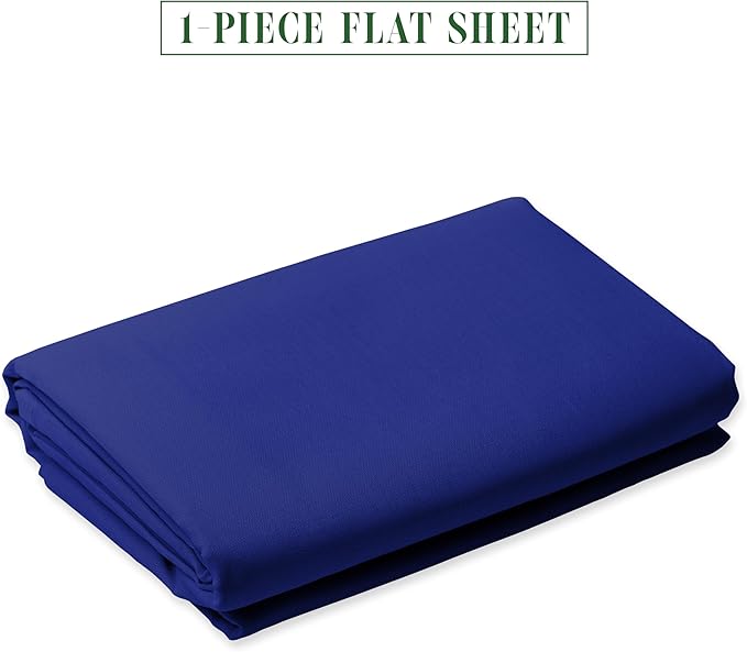 Elegant Comfort Wrinkle-Free 1500 Premier Hotel Quality 1-Piece Flat Sheet - Image 2
