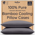 Bambaw 100% Viscose Derived from Bamboo Pillowcase Queen Size – Set of 2 by Bambaw