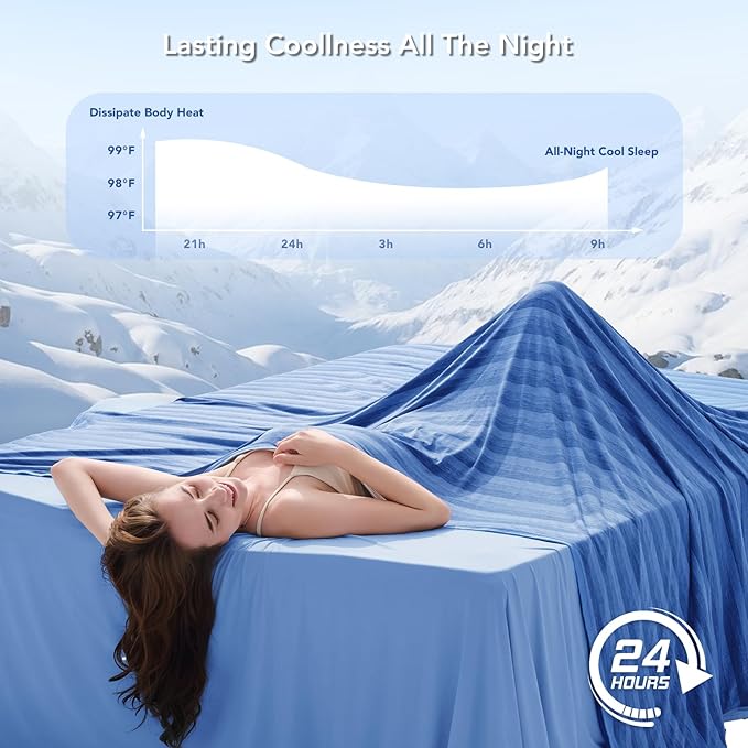 GOHERO Cooling Blanket King Size- 100"x90" Summer Cooling Throw Blanket - Image 3