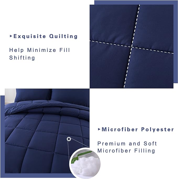 DOWNCOOL King Size Comforter Set -All Season Bedding Comforters Sets - Image 4