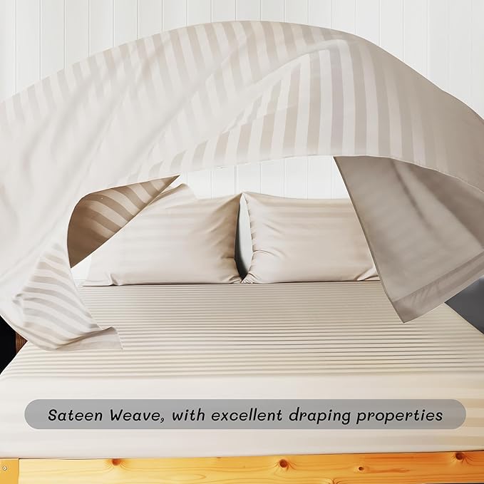 Cotton Flat Sheets Only, 600 TC 100% Cotton Flat Sheet Top Sheet Only, Full - Image 9
