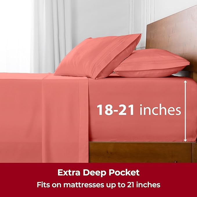Mellanni Extra Deep Full Sheets - Image 6