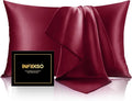 INFIIXSO Silk Pillow Cases 2 Pack Standard Size, Ultra Smooth & Soft Mulberry by INFIIXSO