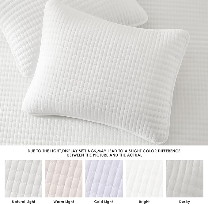 WRENSONGE White California/Oversized King Size Quilt Bedding Set - Image 5