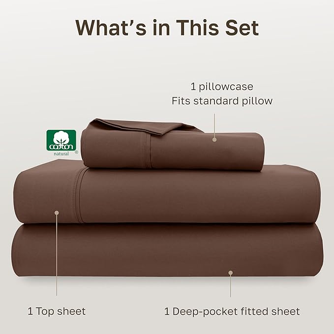California Design Den Soft 100% Cotton Bed Sheets Twin XL Size Set, 400 Thread - Image 4