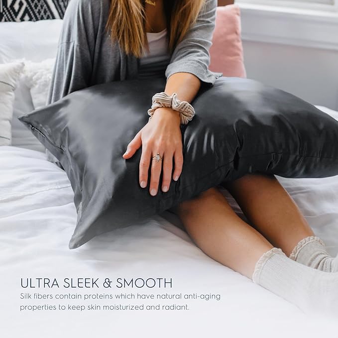 Tafts Pillow Cases - 22mm 100% Pure Mulberry 6A Silk Pillowcase - Image 4