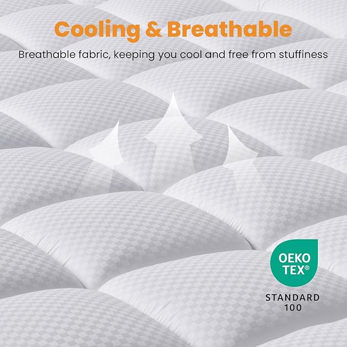 MATBEBY Twin Size Mattress Pad - Image 2