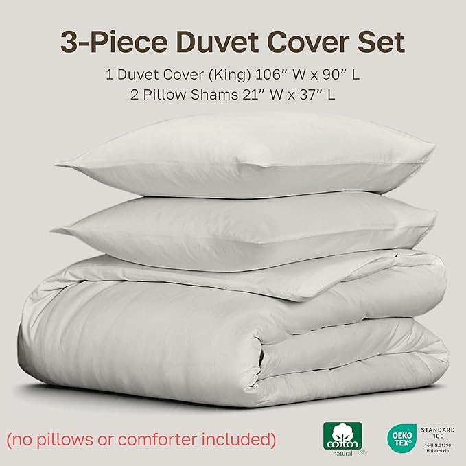 California Design Den 3 Pc King Size Duvet Cover Set -Winner Good Housekeeping - Image 5