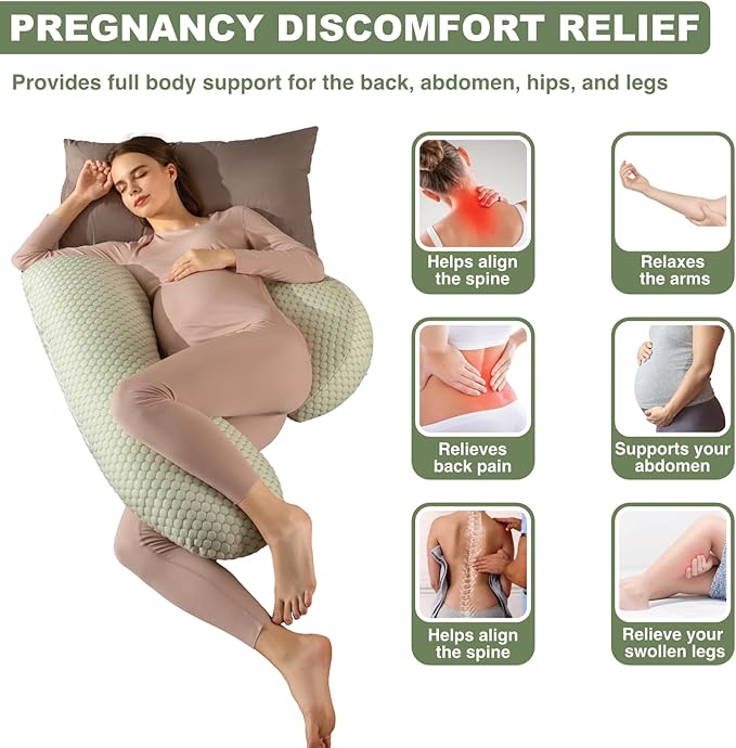 Pregnancy Pillows for Sleeping, Pregnancy Must Haves Body Pillow, Maternity - Image 2
