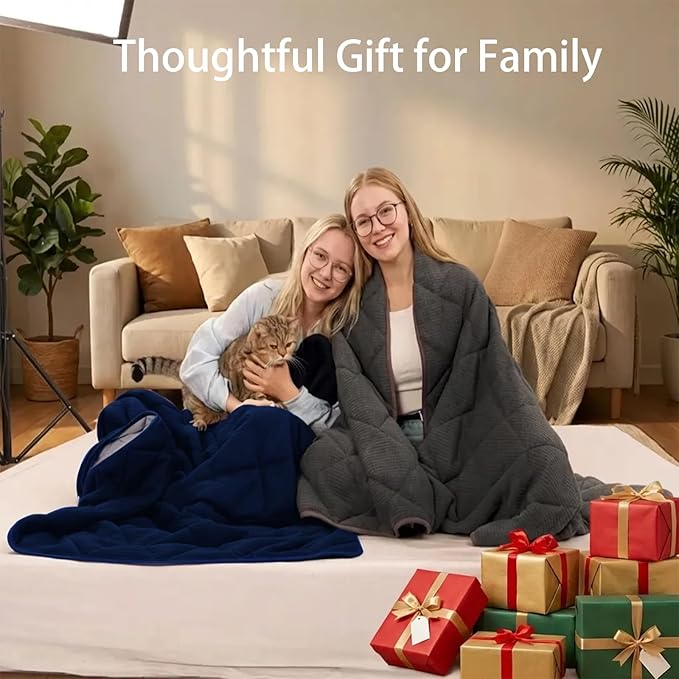 ZonLi 20lbs Weighted Blanket for Adults Sleeping, Double-Sided All Season - Image 8