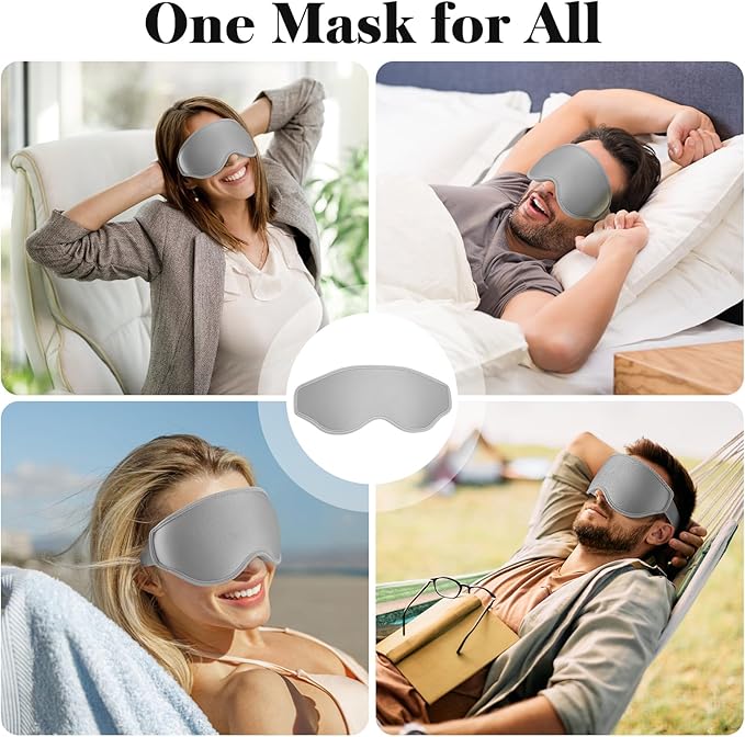 Fygrip 3D Eye Mask Sleep Mask for Men & Women, 100% Pressure-Free & Light - Image 8