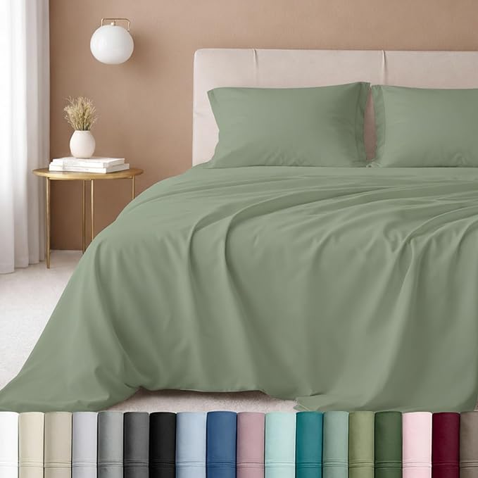 California Design Den Natural 100% Cotton Bed Sheets King Size Set by CaliforniaDesignDen
