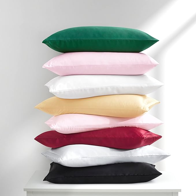 Blush Pink Satin Pillowcases - Image 8