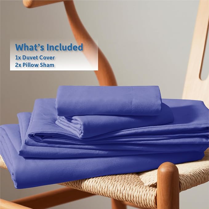 Nestl Royal Blue California King Duvet Cover Sets - Image 9