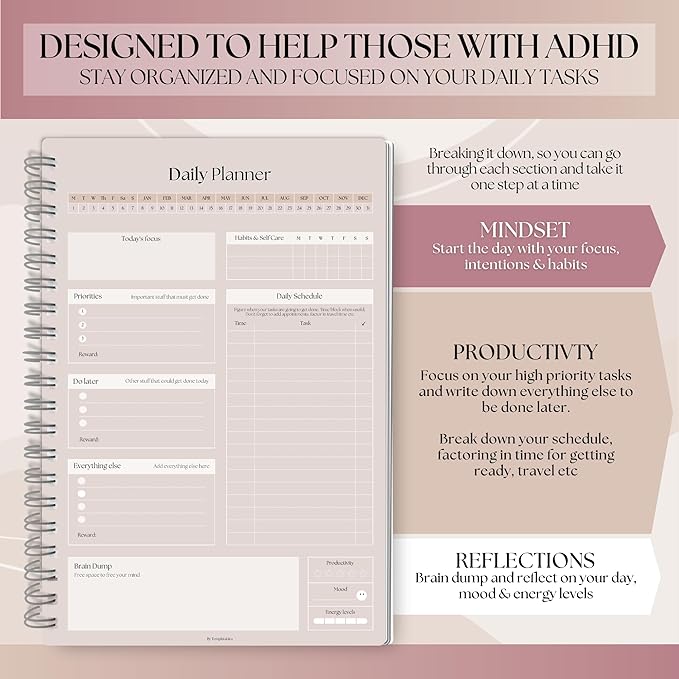 ADHD Daily Planner for Neurodivergent Adults - Image 3