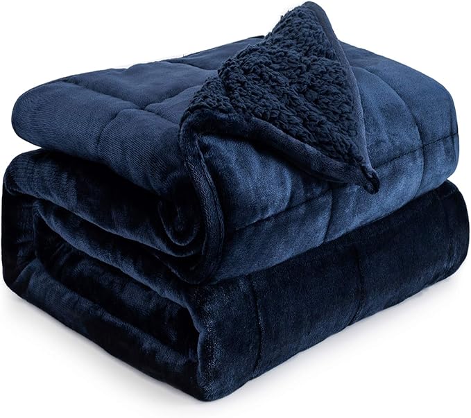 Cottonblue Weighted Blanket 20lbs 60x80 Inches, Soft Cozy Fleece Blanket On by Cottonblue
