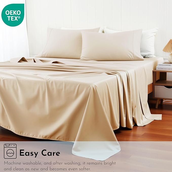 Cotton Flat Sheets Only, 600 TC 100% Cotton Flat Sheet Top Sheet Only, TwinXL - Image 8