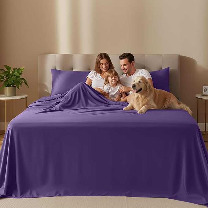Utopia Bedding King Size Sheet Set – 4 Piece Bed Sheets, Soft and Breathable - Image 2