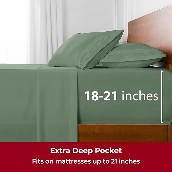 Mellanni Extra Deep Full Sheets - Image 6