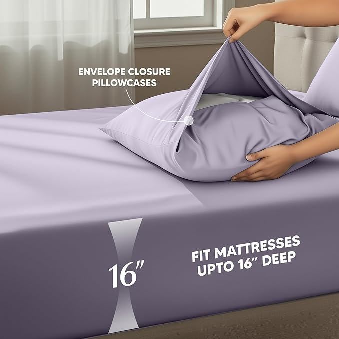 Utopia Bedding California King Size Sheet Set – 4 Piece Bed Sheets, Soft and - Image 4