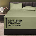 Royale Linens Extra Deep Pocket Twin Fitted Sheet Only by ROYALELINENS