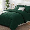 CozyLux Queen Comforter Set Emerald Green, 7 Pieces Bed in a Bag, All Season by CozyLux
