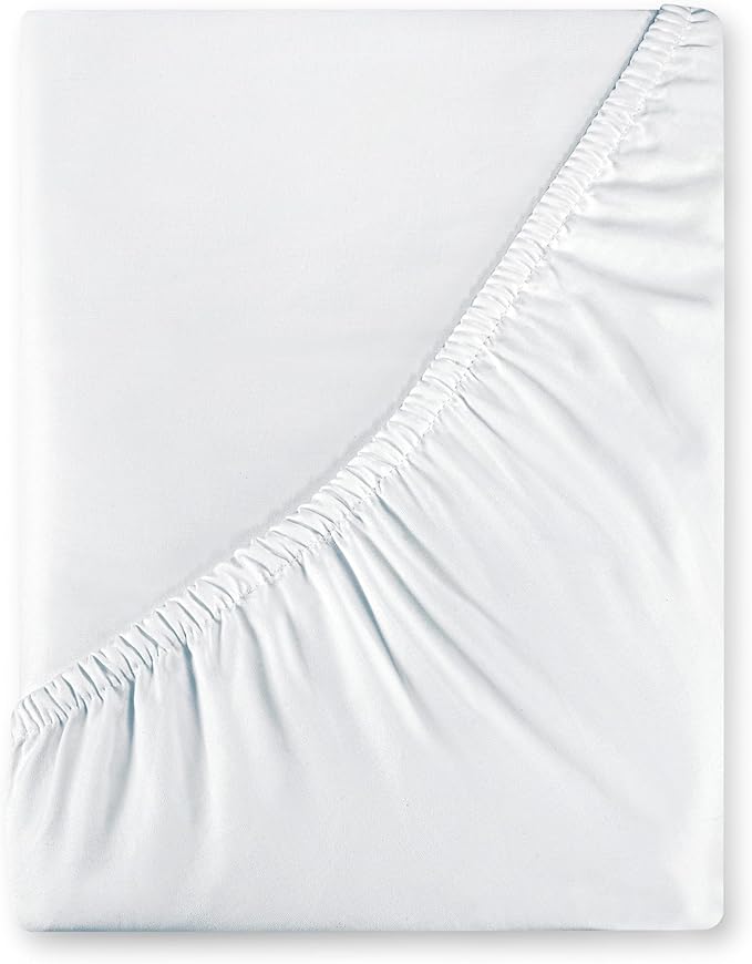 Royale Linens 400 Thread Count 100% American Grown Cotton Fitted Sheet Queen by ROYALELINENS