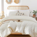 ROSGONIA Oversized King Comforter Ivory by ROSGONIA