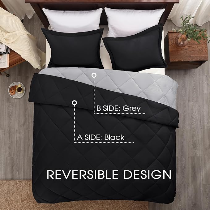 Basic Beyond California King Comforter Set, 1 Comforter 104"x96" and 2 Pillow - Image 3