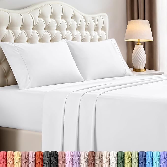 Utopia Bedding California King Size Sheet Set – 4 Piece Bed Sheets, Soft and by UTOPIABEDDING